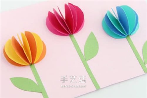 簡單郁金香花卡片的做法 幼兒自制郁金香賀卡 -  www.rpnrmr.com
