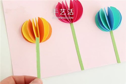 簡單郁金香花卡片的做法 幼兒自制郁金香賀卡 -  www.rpnrmr.com