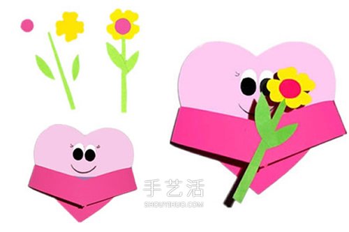 創(chuàng)意母親節(jié)卡片DIY 卡紙制作愛心娃娃賀卡 -  www.rpnrmr.com