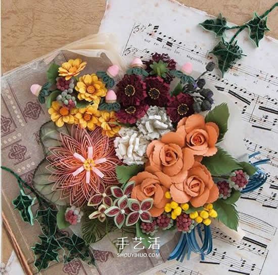 簡(jiǎn)直美炸了！手工立體卷紙花作品圖片大全 -  www.rpnrmr.com