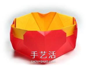 帶愛心紙盒子的折法 有四個(gè)心形收納盒的折法 -  www.rpnrmr.com