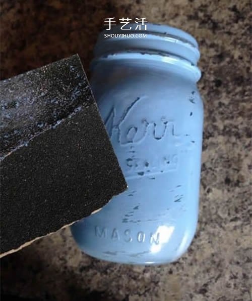有心意的母親節(jié)禮物 用玻璃瓶和卡紙做手掌花 -  www.rpnrmr.com