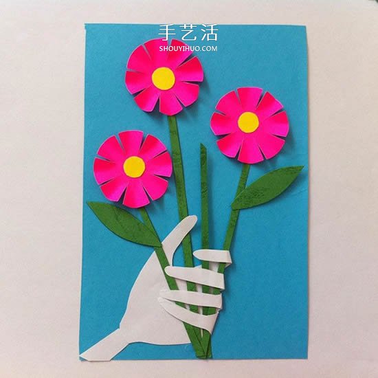 這樣為媽媽做卡片！母親節(jié)創(chuàng)意手握花賀卡DIY -  www.rpnrmr.com