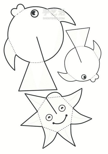 用卡紙做海洋生物 海底世界貼畫手工制作教程 -  www.rpnrmr.com