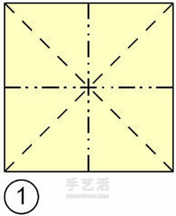 手工折四角收納盒的折法 漂亮垃圾盒折疊圖解 -  www.rpnrmr.com