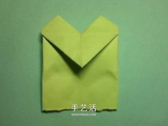 折疊四個愛心 組合成代表幸運的四葉草圖解 -  www.rpnrmr.com