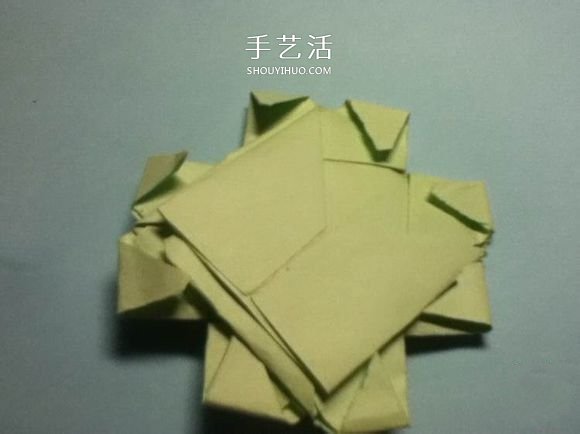 折疊四個愛心 組合成代表幸運的四葉草圖解 -  www.rpnrmr.com