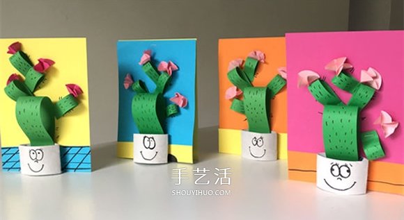 致敬頑強的仙人掌！用卷紙芯做仙人掌粘貼畫 -  www.rpnrmr.com