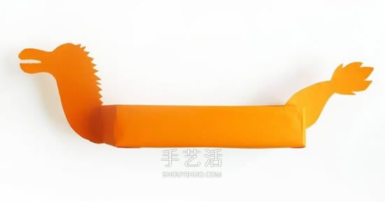 廢牛奶盒手工制作端午節(jié)龍舟的方法圖解 -  www.rpnrmr.com