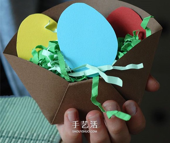 幼兒用卡紙折紙盒教程 手工制作復(fù)活節(jié)彩蛋 -  www.rpnrmr.com