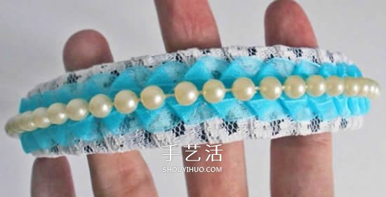 時(shí)尚而獨(dú)特！帶花邊和珠子的頭帶的制作方法 -  www.rpnrmr.com