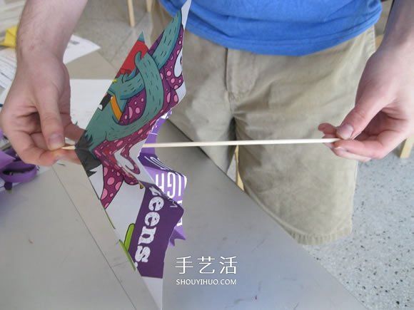 簡單紙傘的制作方法圖解 可以打開收起！ -  www.rpnrmr.com