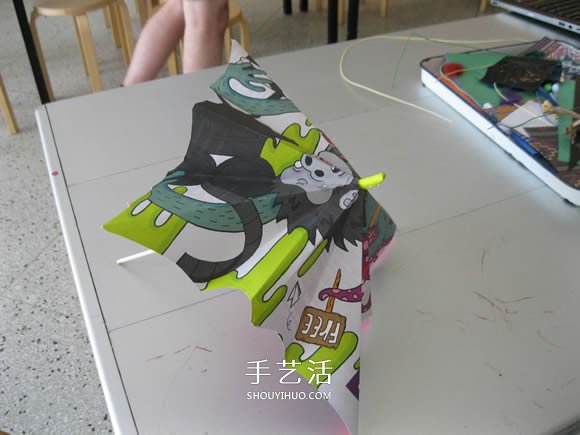 簡單紙傘的制作方法圖解 可以打開收起！ -  www.rpnrmr.com