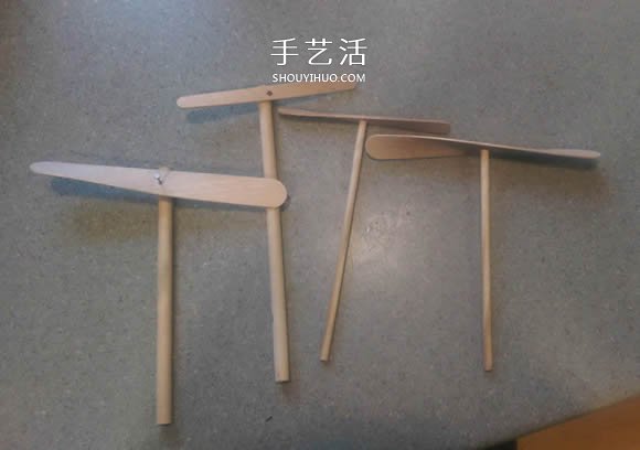 用雪糕棍做風(fēng)車和竹蜻蜓的制作方法 -  www.rpnrmr.com