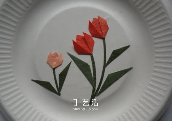 最簡單折紙郁金香貼畫的制作方法圖解 -  www.rpnrmr.com