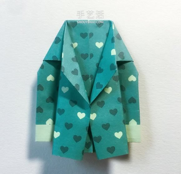 手工折紙西服的折法圖解教程 簡單又漂亮！ -  www.rpnrmr.com