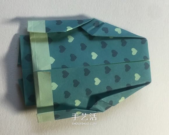 手工折紙西服的折法圖解教程 簡單又漂亮！ -  www.rpnrmr.com