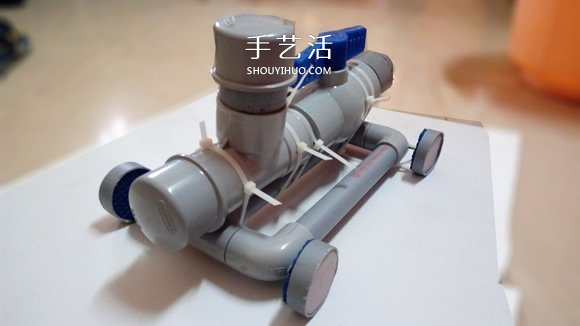 PVC管手工制作小蘇打動(dòng)力玩具車的教程 -  www.rpnrmr.com
