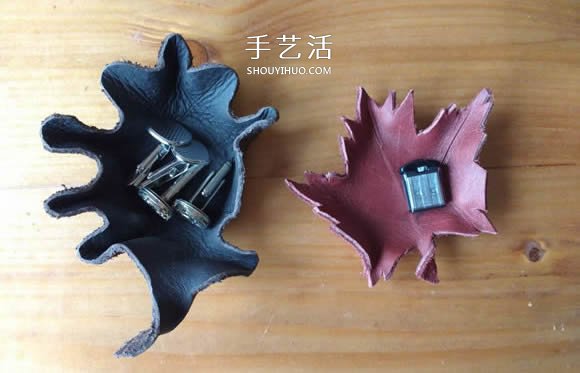 皮革手工制作樹葉碗的做法圖解 -  www.rpnrmr.com