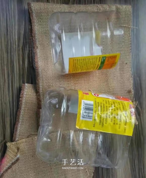 油瓶手工制作田園風(fēng)花盆套的做法教程 -  www.rpnrmr.com