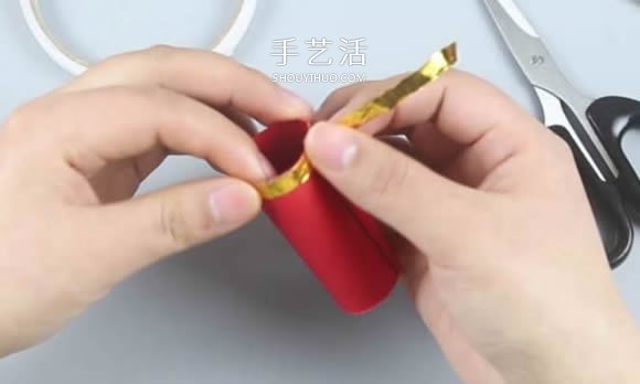 卡紙手工制作一串爆竹裝飾的做法 -  www.rpnrmr.com