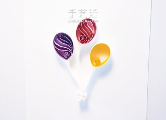 衍紙幾個(gè)氣球 就做成讓人超喜歡的生日卡片！ -  www.rpnrmr.com