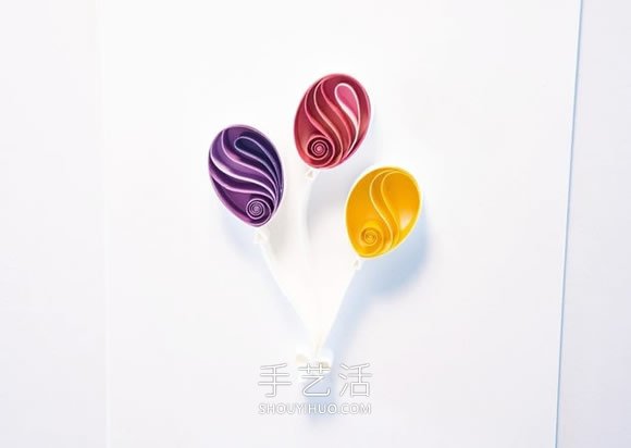 衍紙幾個(gè)氣球 就做成讓人超喜歡的生日卡片！ -  www.rpnrmr.com