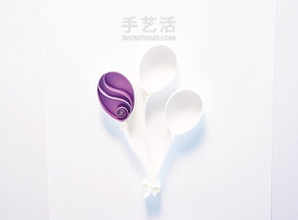 衍紙幾個(gè)氣球 就做成讓人超喜歡的生日卡片！ -  www.rpnrmr.com