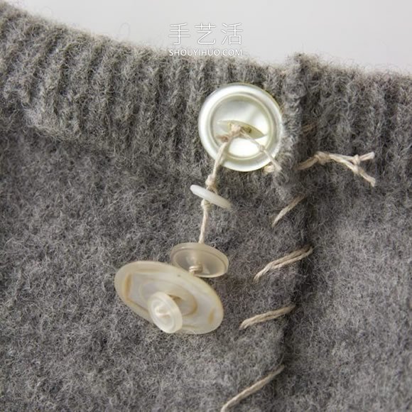 舊毛衣改造利用 DIY制作美好的懸掛花盆袋！ -  www.rpnrmr.com