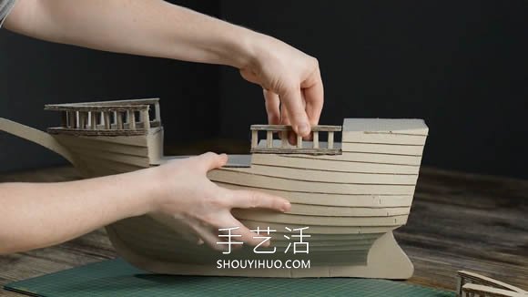 超逼真海盜船模型制作視頻 僅僅用了硬紙板！ -  www.rpnrmr.com