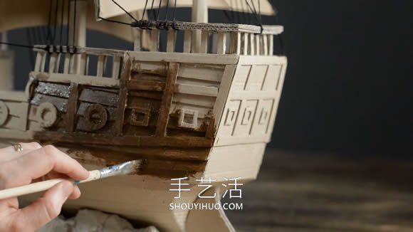 超逼真海盜船模型制作視頻 僅僅用了硬紙板！ -  www.rpnrmr.com