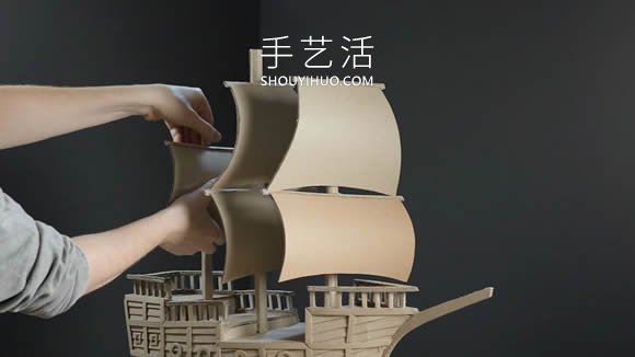 超逼真海盜船模型制作視頻 僅僅用了硬紙板！ -  www.rpnrmr.com