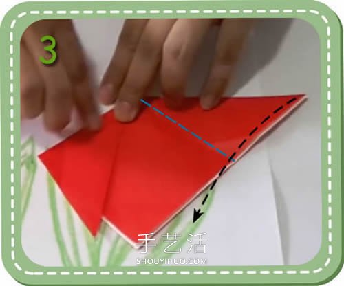 簡(jiǎn)單容易學(xué)！兒童手工折紙郁金香的視頻教程 -  www.rpnrmr.com