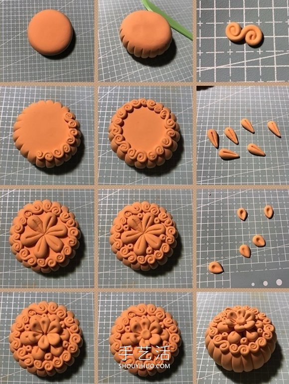 以假亂真！有趣的中秋節(jié)粘土月餅制作圖解 -  www.rpnrmr.com