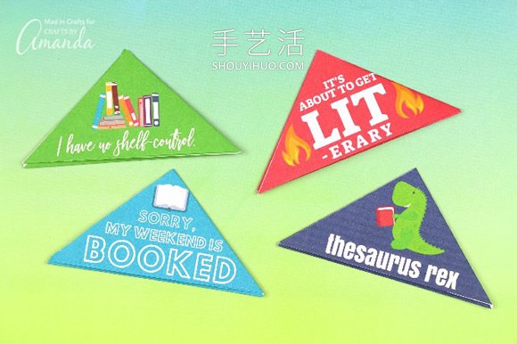 最簡(jiǎn)單折紙三角形書簽的折法圖解教程 -  www.rpnrmr.com