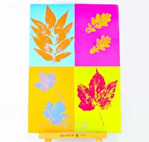 幼兒園手工制作秋天樹葉印畫的做法教程 -  www.rpnrmr.com