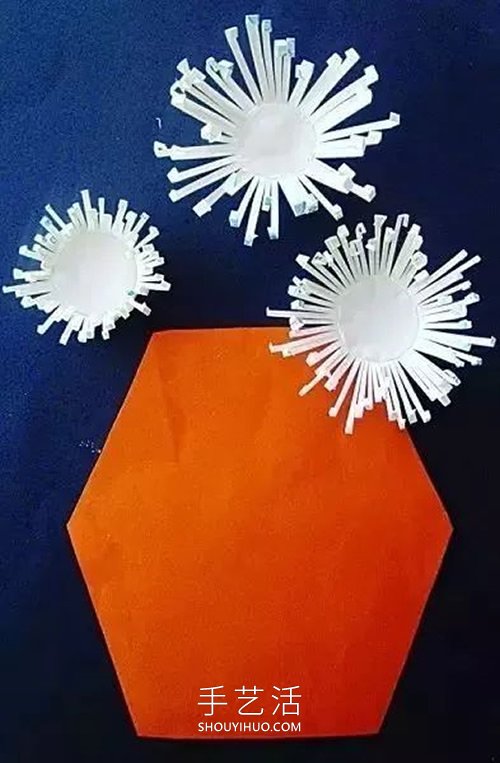 幼兒園手工制作重陽節(jié)菊花花瓶的做法教程 -  www.rpnrmr.com