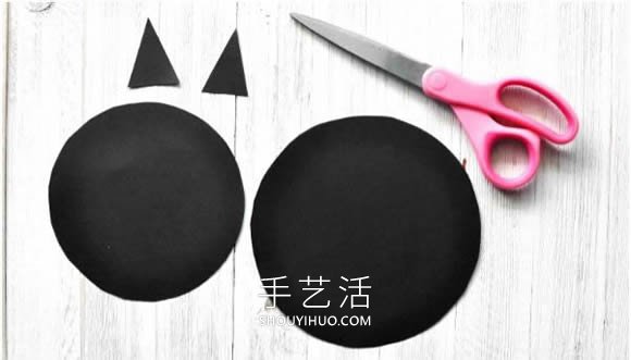 幼兒園手工制作萬圣節(jié)卡紙蝙蝠的做法教程 -  www.rpnrmr.com