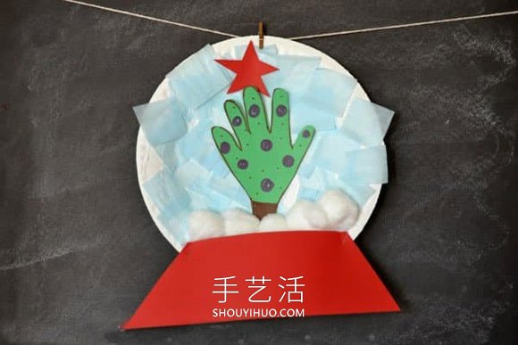 自制圣誕節(jié)紙盤圣誕樹掛飾的方法圖解教程 -  www.rpnrmr.com