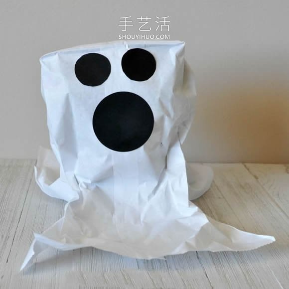 幼兒園手工制作午餐袋幽靈的做法教程 -  www.rpnrmr.com