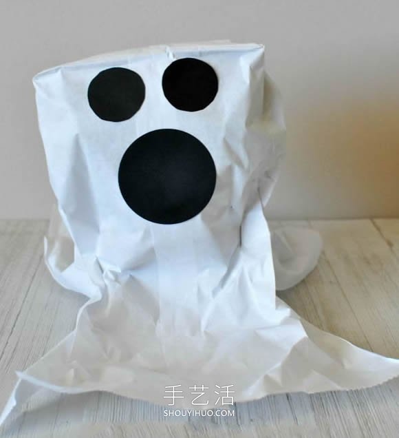 幼兒園手工制作午餐袋幽靈的做法教程 -  www.rpnrmr.com