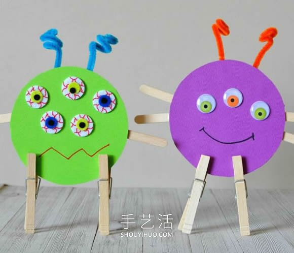 幼兒園手工制作光盤(pán)怪物的做法教程 -  www.rpnrmr.com
