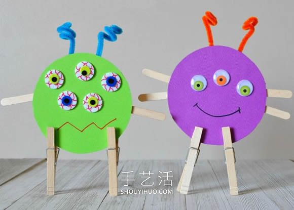 幼兒園手工制作光盤(pán)怪物的做法教程 -  www.rpnrmr.com