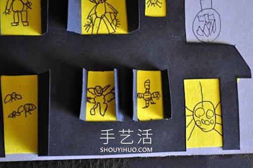 自制萬(wàn)圣節(jié)立體鬼屋卡片的方法圖解教程 -  www.rpnrmr.com