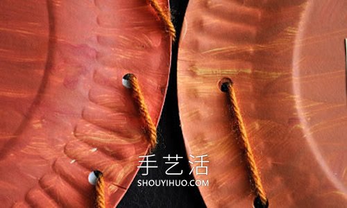 幼兒手工制作萬圣節(jié)紙盤南瓜燈籠的做法教程 -  www.rpnrmr.com