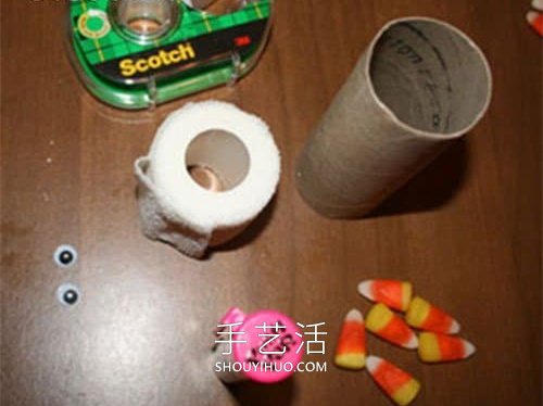 幼兒園手工制作卷紙筒木乃伊最簡單的教程 -  www.rpnrmr.com