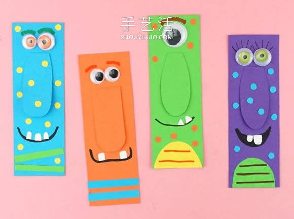 幼兒園手工制作萬(wàn)圣節(jié)怪物書(shū)簽的做法教程 -  www.rpnrmr.com