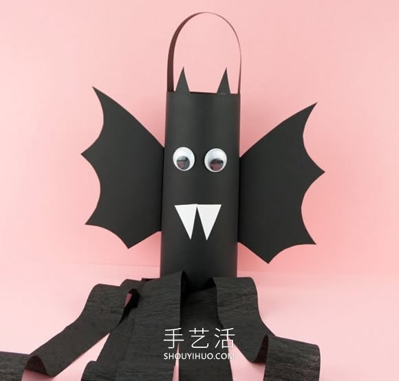 萬圣節(jié)手工制作蝙蝠風(fēng)向袋的做法教程 -  www.rpnrmr.com