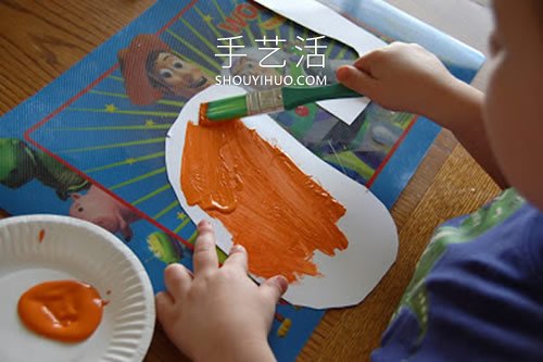 萬圣節(jié)簡單南瓜畫制作方法圖片 -  www.rpnrmr.com