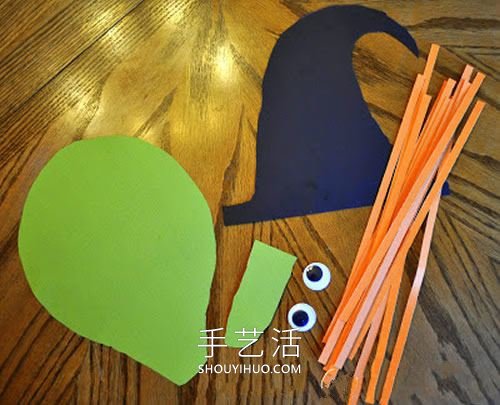 幼兒園手工制作卡紙巫婆的做法教程 -  www.rpnrmr.com